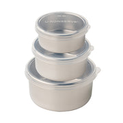 Round Nesting Trio Containers (Set of 3) - Clear