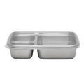 3 Compartment Divided Rectangle Food Storage Container 705ml/28 fl oz