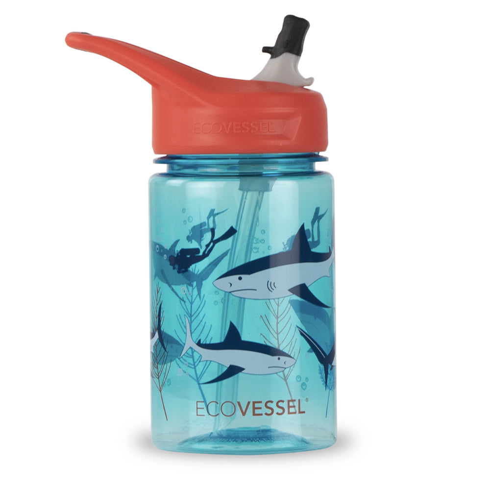The SPLASH - BPA Free Kids Water Bottle w- Straw - 355ml