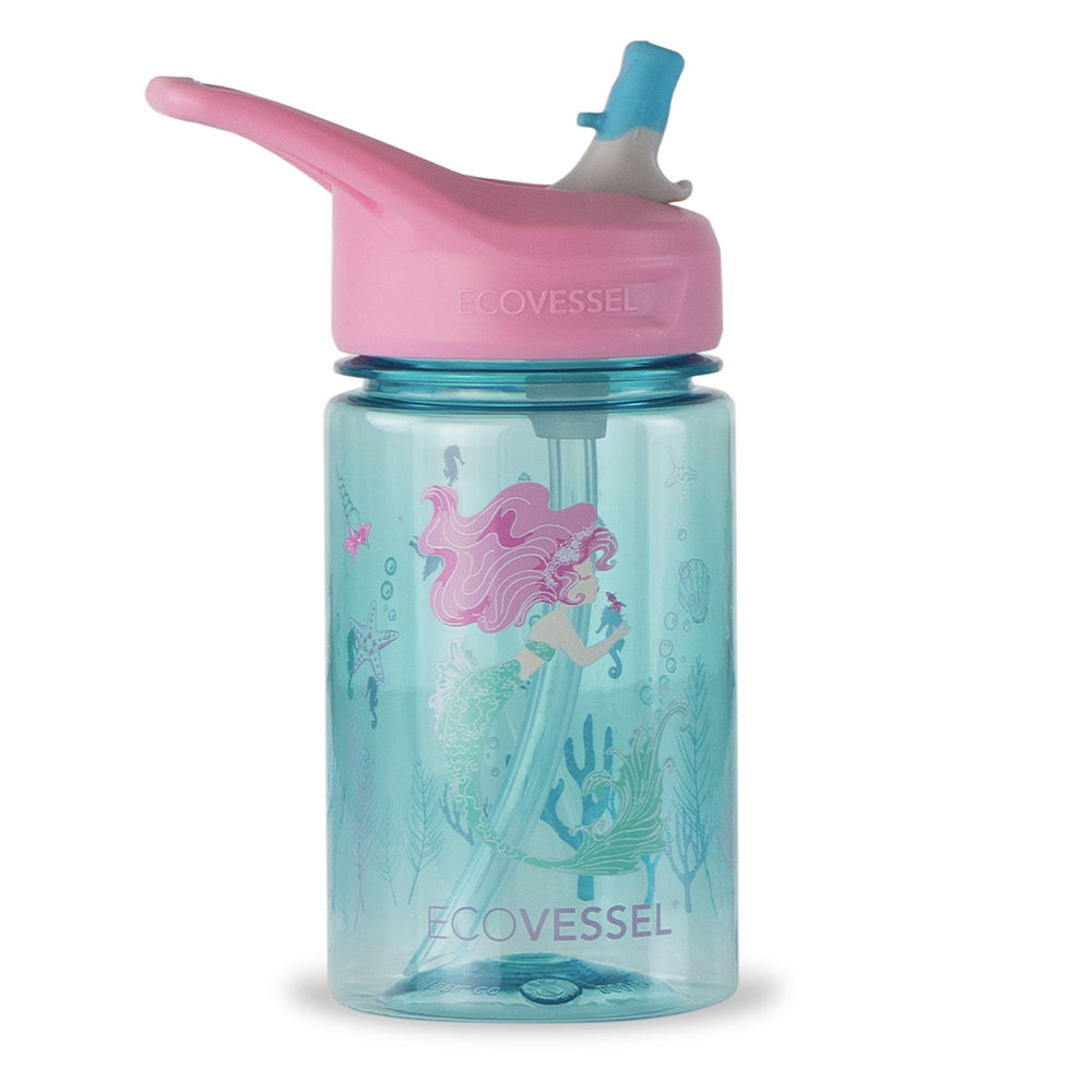 The SPLASH - BPA Free Kids Water Bottle w- Straw - 355ml