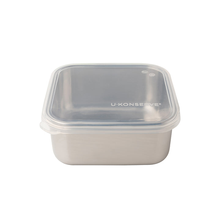 Square To-Go Food Storage Container Medium 900ml/30oz - Clear