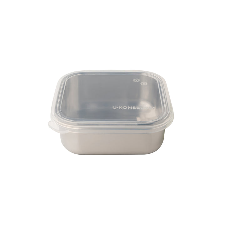 Square To-Go Food Storage Container Small 444ml/15oz - Clear