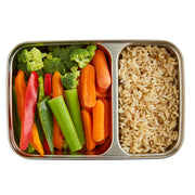2 Compartment Divided Rectangle Food Storage Container 828ml/28oz