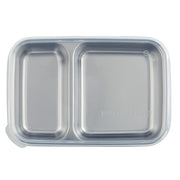2 Compartment Divided Rectangle Food Storage Container 828ml/28oz