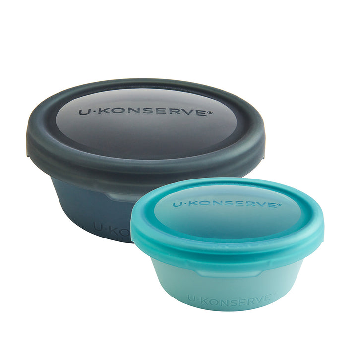 Bounce Box Round Nesting Duo Containers - Night Sea