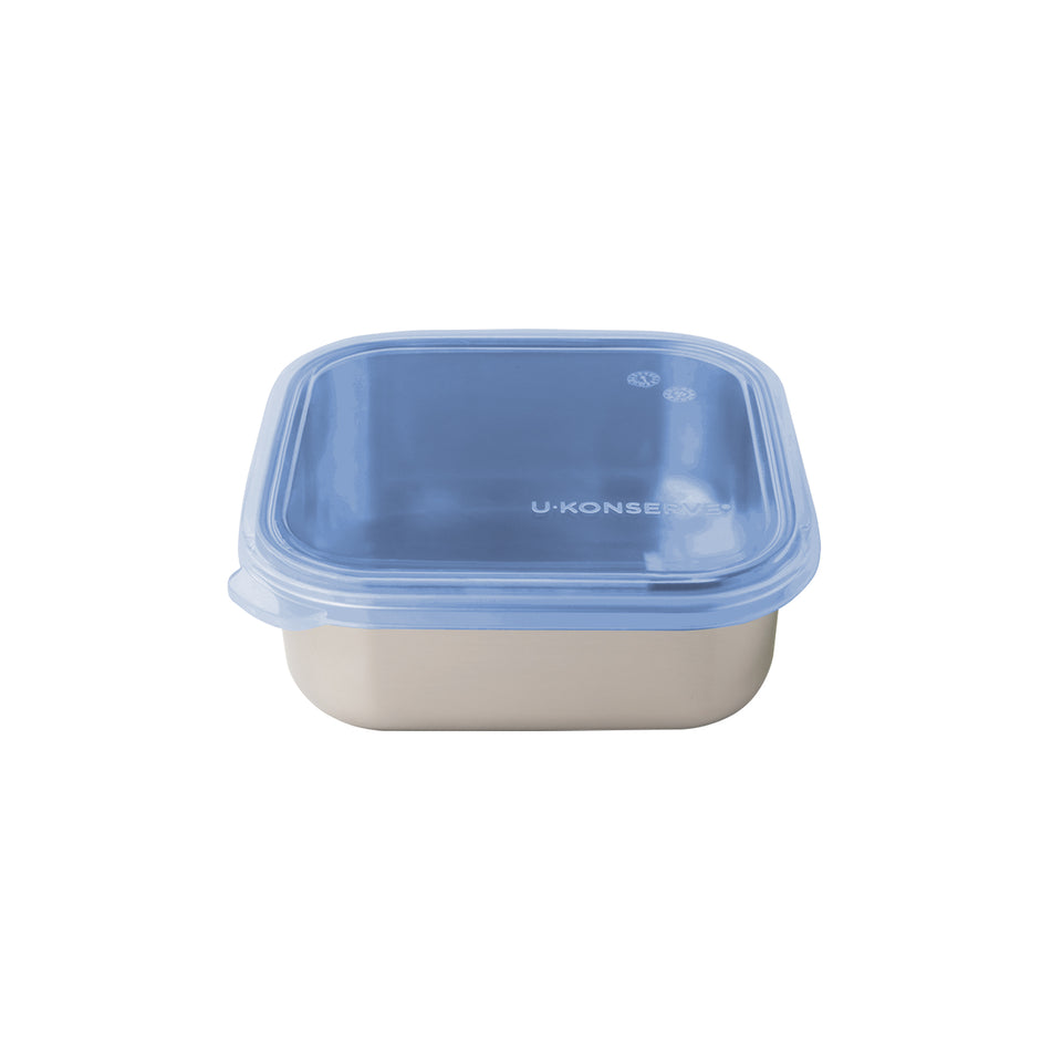 Square To-Go Food Storage Container Small 444ml/15oz - Cosmic Blue