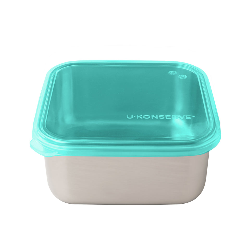 Square To-Go Food Storage Container Large 1.5L/50oz - Island Teal